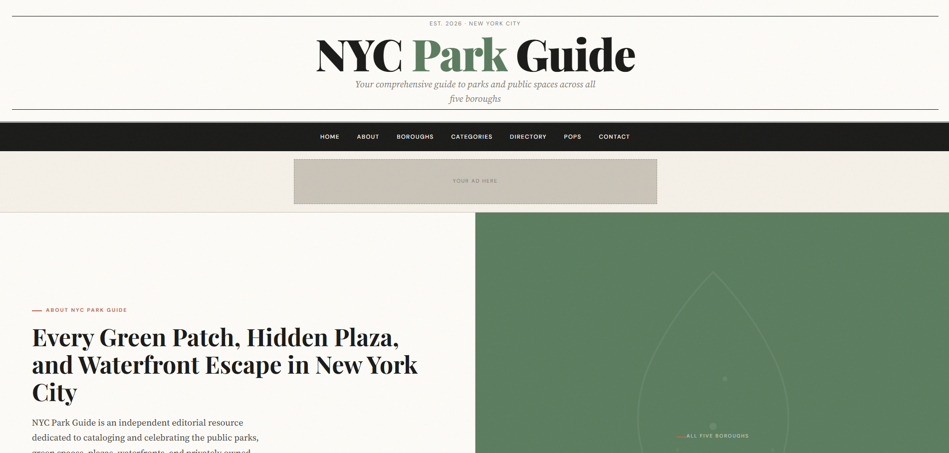 NYC Park Guide