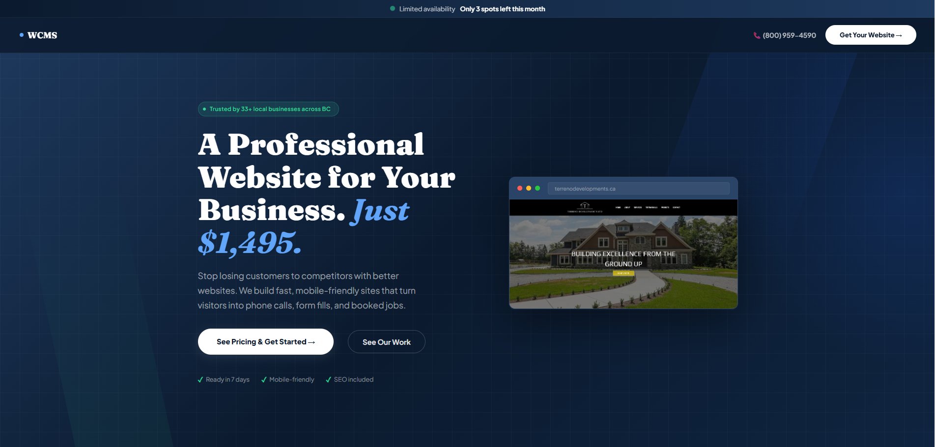 Websites By WCMS Version 4 - Dark
